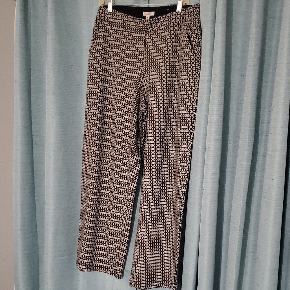 Max Studio Black And Beige Patterned Trousers - image 1